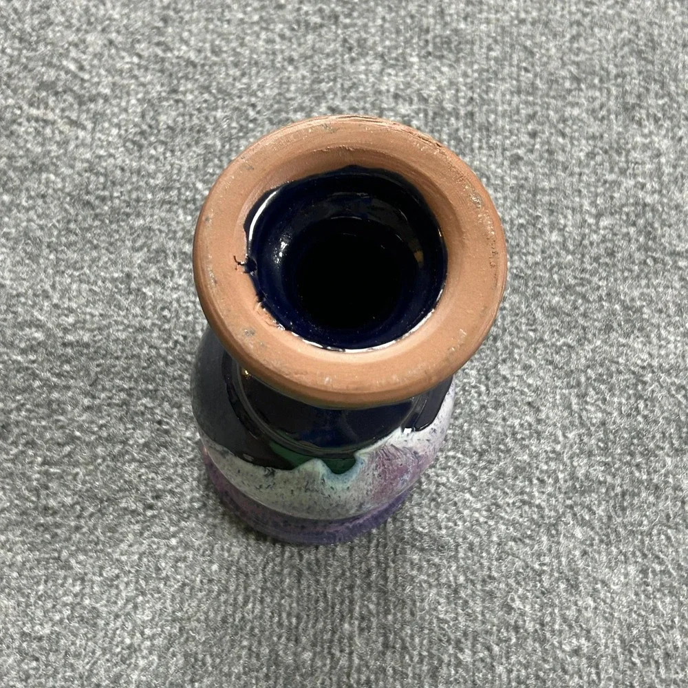Vintage Stoneware Wench Renaissance 1997 Purple Goblet Chalice Cup‎ Minnesota